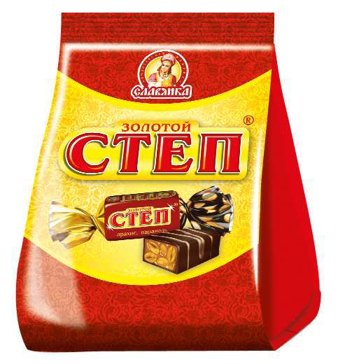 Конфеты Золотой Степ арахис и карамель 192г