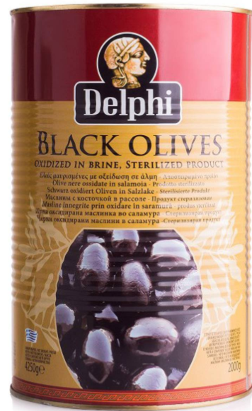 Маслины с косточкой Delphi 420г