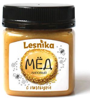 Мед липовый с пыльцой Lesnika 250г