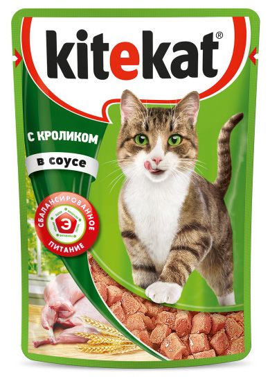 Корм для кошек Kitekat кролик в соусе 85г