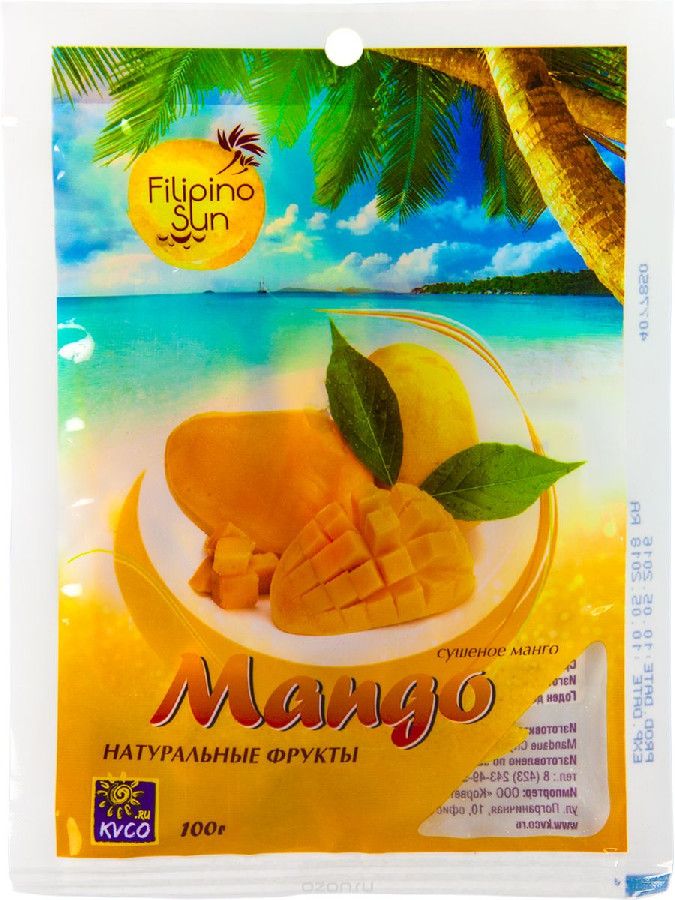 Манго сушеное Filipino Sun 100г