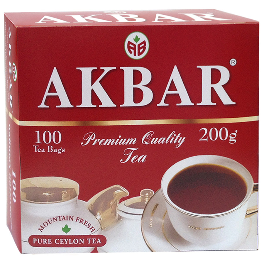 Чай Akbar черный цейлонский 100 пакетиков*2г