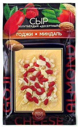 Сыр Десертный Амига 45% ягоды годжи/миндаль 150г 