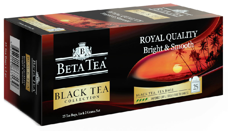 Чай черный Бета Королевское качество 25 пакетиков
