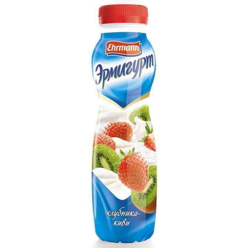 Йогуртный напиток Эрмигурт 1,2% клубника/киви 290г 