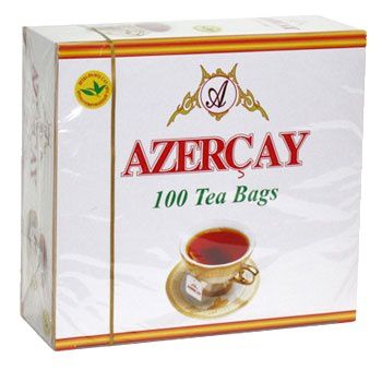 Чай черный с бергамотом Азерчай 100 пакетиков