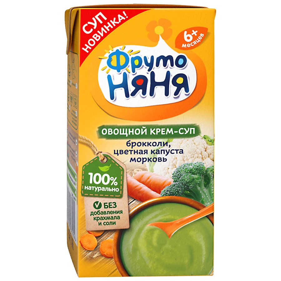 Крем-суп Фруто няня брокколи/цветная капуста/морковь 200г