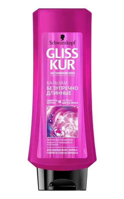 Бальзам для волос Gliss Kur Безупречно длинные 360мл