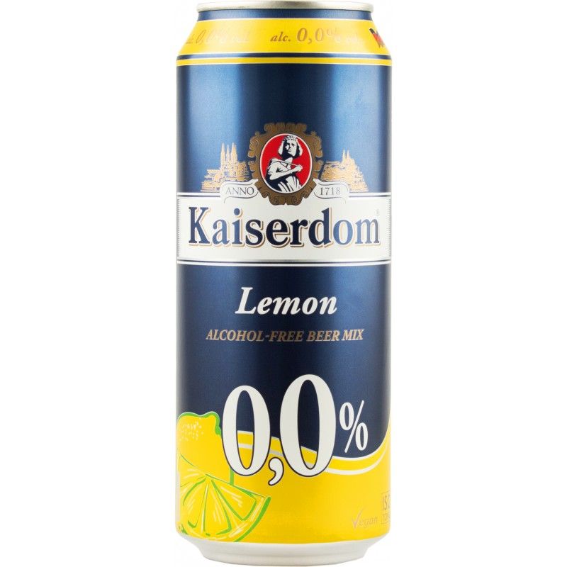 Напиток пивной безалкогольный Kaiserdom Lemon светлое 0,5л