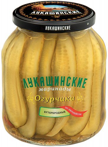 Огурчики Лукашинские бутербродные по-европейски 670г  