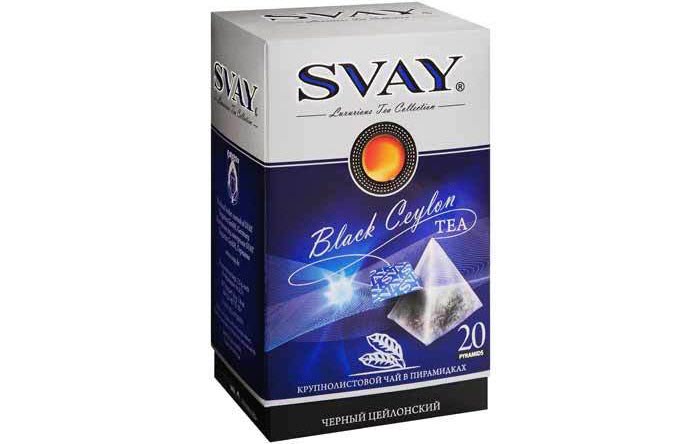 Чай черный Svay Black Ceylon 20 пирамидок