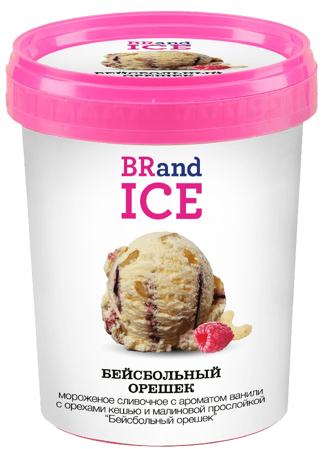 Мороженое Бейсбольный орешек BRand ICE 600г ведро