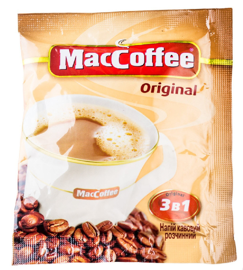 Купить маккофе. Кофе MACCOFFEE 3в1 Original. Кофе 3 в 1 Маккофе.