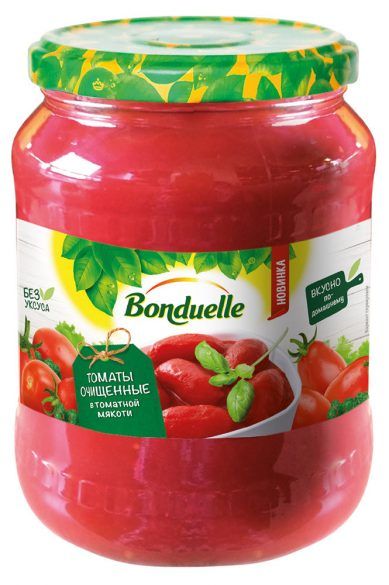 Томаты очищеные в томатной мякоти Bonduelle 680г   