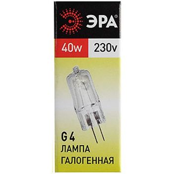 Лампа Эра галогенная G4 JCD 40W 230V