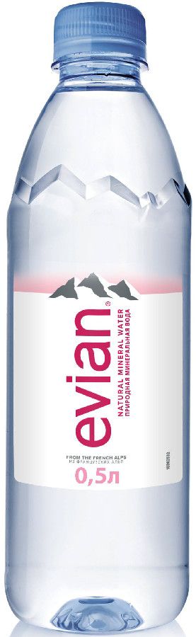 Вода негазированная Evian 0,5л