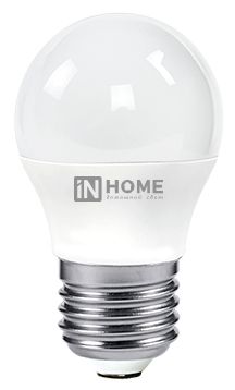 Лампа InHome светодиодная шар 8Вт Е27 теплый свет