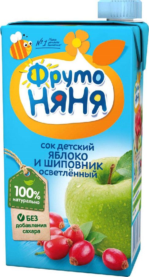 Сок ФрутоНяня яблоко/шиповник 0,5л