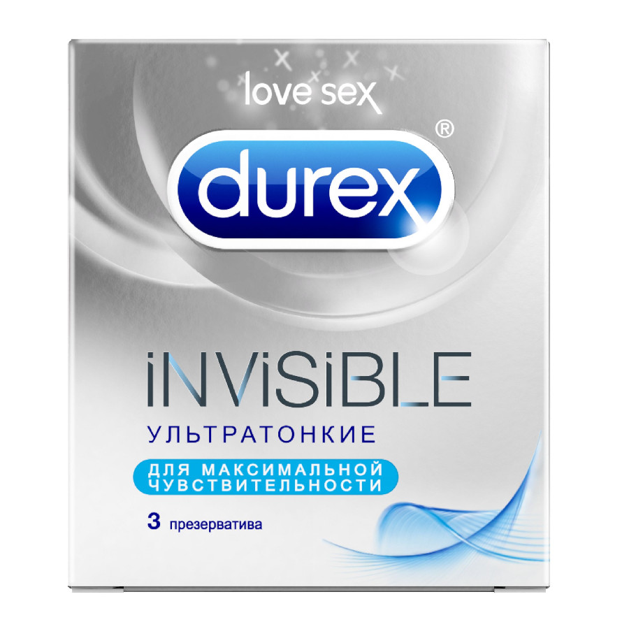 Презервативы Durex Invisible Ультратонкие 3шт 