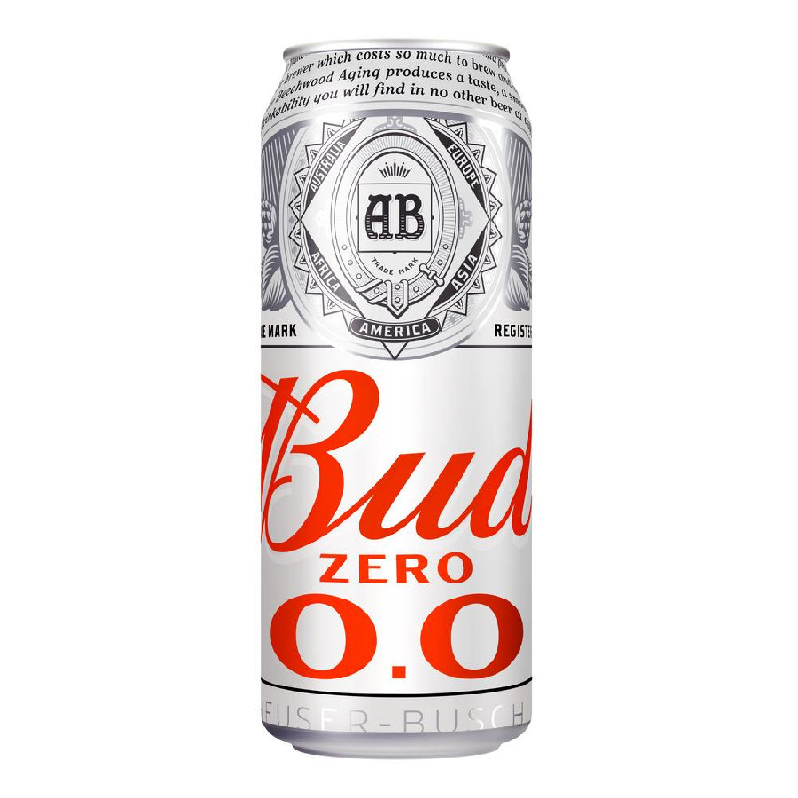 Пиво Bud светлое безалкогольное 0,45л