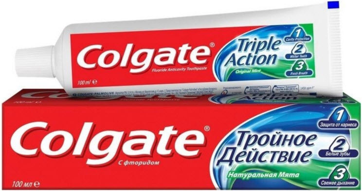 Зубная паста Colgate Тройное действие 100мл