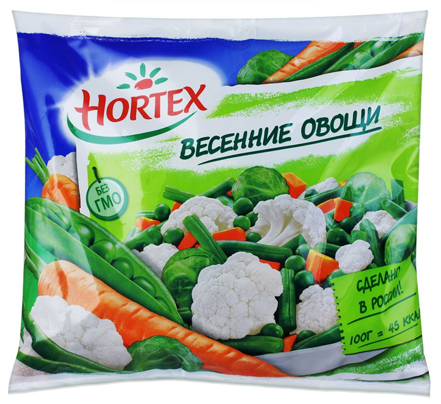 Смесь Hortex Весенние овощи замороженные 400г
