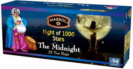 Чай черный Маброк 1000 звезд The Midnight черника 25 пакетиков 