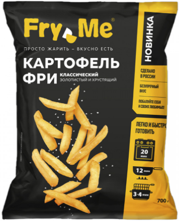 Картофель фри Fry Me 700г