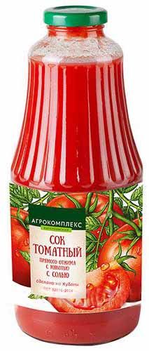 Сок Агрокомплекс томатный с солью 1л 