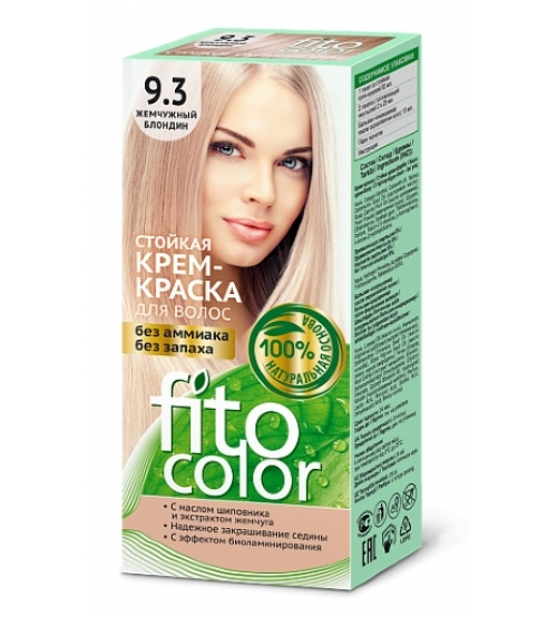 Крем-краска для волос Fito Сolor т 9.3 Жемчужный блондин