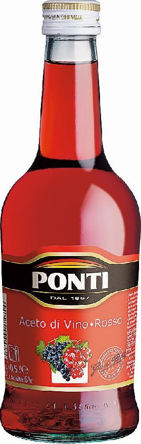 Уксус винный красный 6% Понти 500мл