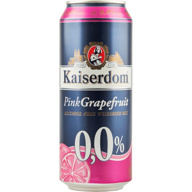 Напиток пивной безалкогольный Kaiserdom Pink Grapefruit светлое 0,5л