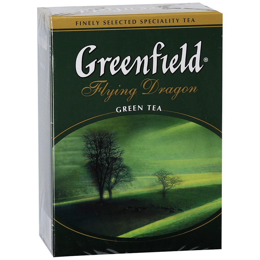 Чай Гринфилд Флаинг Драгон 100г зеленый лист