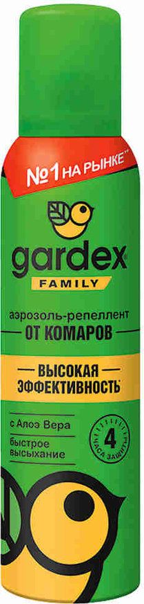Аэрозоль от комаров Gardex Family 150мл