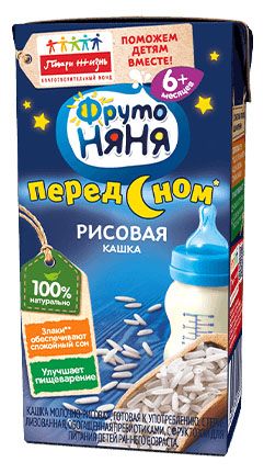 Каша ФрутоНяня молочно-рисовая 200г 