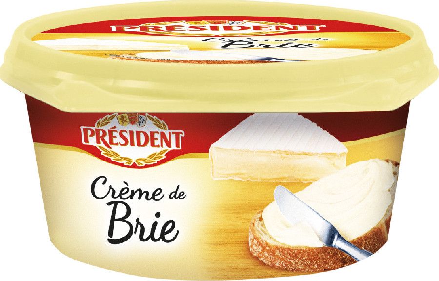 Сыр плавленый с белой плесенью Крем Де Бри President 50% 125г 