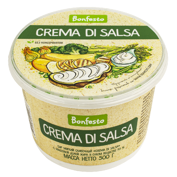 Сыр мягкий сливочный Crema di Salsa Bonfesto 500г  