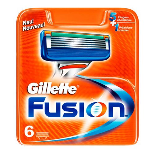 Кассеты Gillette Fusion 6шт