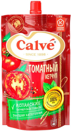 Кетчуп Calve томатный 350г