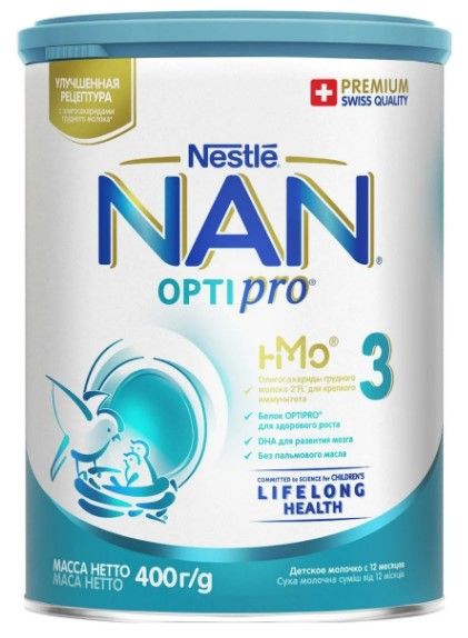 Молочная смесь Nan Optipro 3 с 12 месяцев 1050г