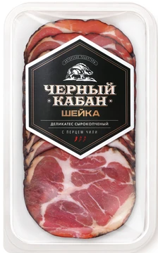 Шейка сырокопченая из мяса свинины Черный Кабан 95г