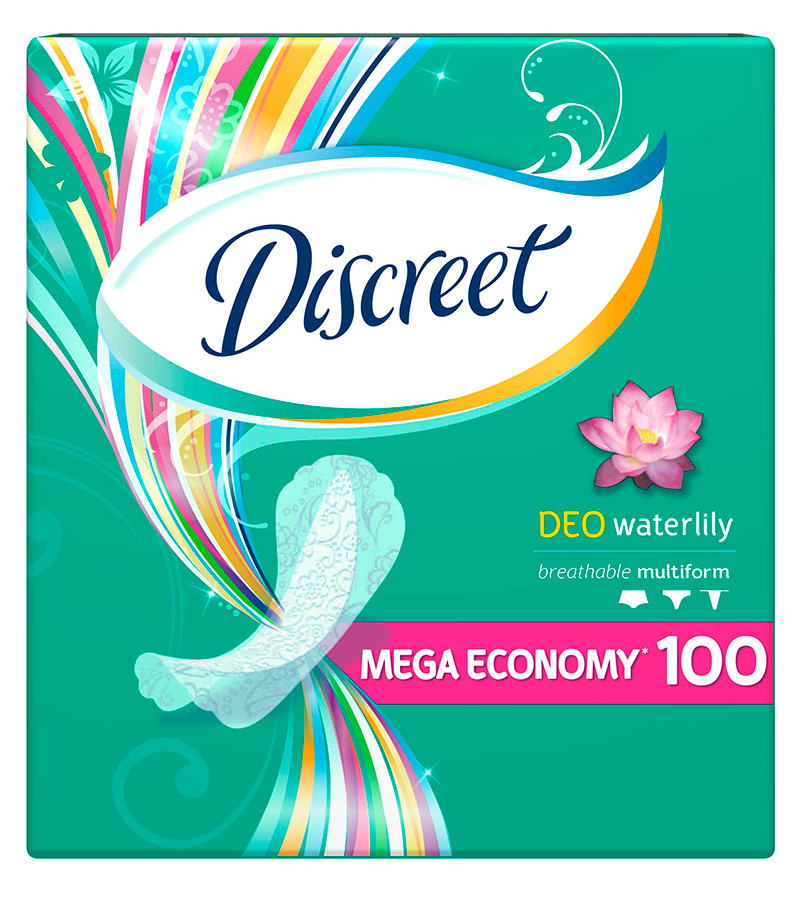 Прокладки ежедневные Discreet Deo Water Lily 100шт
