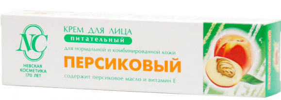 Крем для лица Невская Косметика Персик Питательный для нормальной/комбинированной кожи 40мл