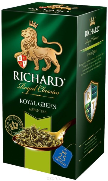 Чай Ричард Королевский зеленый 25 пакетиков