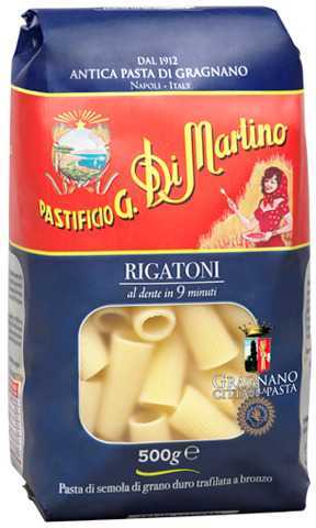 Макаронные изделия Di Martino Rigatoni из твердых сортов пшеницы 500г    