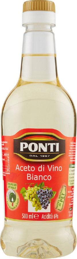 Уксус винный белый 6% Понти 500мл