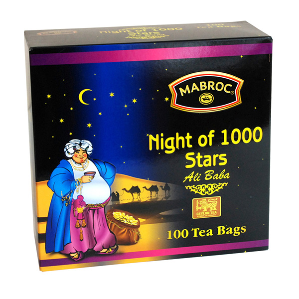 Чай Маброк Ночь 1000 Звезд 100 пакетиков черный