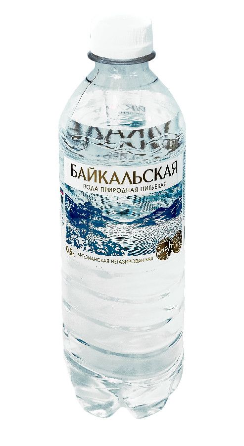 Вода негазированная Байкальская 0,5л 