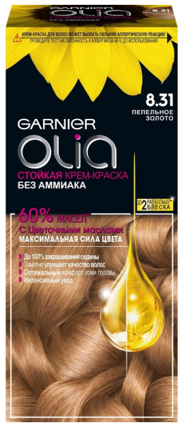 Краска для волос Garnier Olia 8.31 Светло-русый кремовый