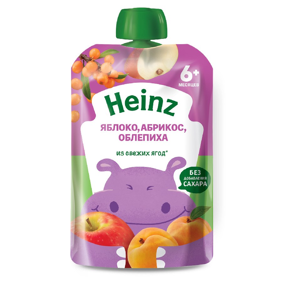 Пюре Heinz яблоко/абрикос/облепиха 90г  
